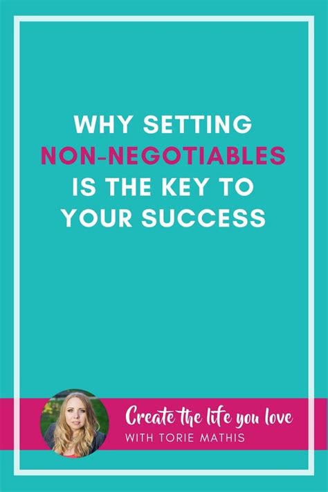 The Art Of Setting Rules Define Your Non Negotiables Torie Mathis