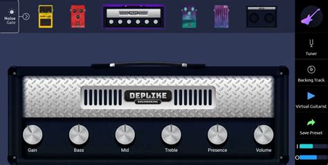 Deplike Guitar Fx For Android And Ios By Deplike Guitar Amp And Fx Modeling App