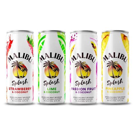 Malibu Splash Variety Pack 8pk 12 Fl Oz Cans In 2023 Malt Canning