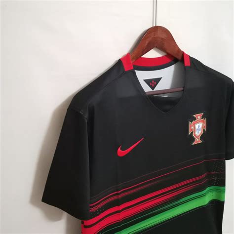 2015-2016 Ronaldo Portugal Away Black Jersey – Ronaldo – Champion F.C Retro Soccer Shirts