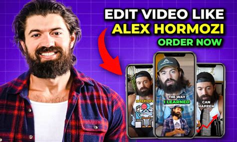 Edit Alex Hormozi Style Reels Tiktoks And Shorts By Nadim070 Fiverr