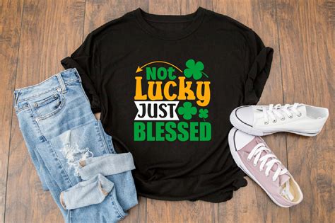 About Not Lucky Just Blessed SVG Design Graphic By SKShagor Barmon