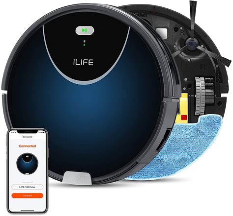 ILIFE V80 Max Robot Vacuum And Mop 2 In 1 Wi Fi 2000Pa Max Suction