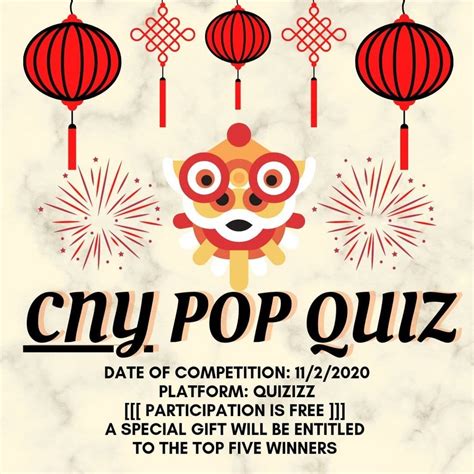 CHINESE NEW YEAR POP QUIZ 2021 Quizizz