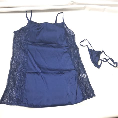 Avidlove Intimates Sleepwear Avidlove Xl Satin Lace Sexy Nightwear Lingerie W Thong Pajama