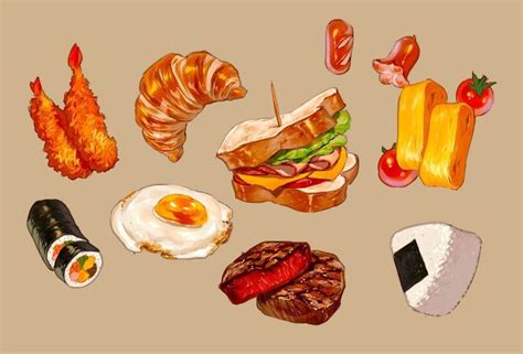 Pin By Nanabanana On Anime Food Food Artwork Cute Food Art Food Sketch