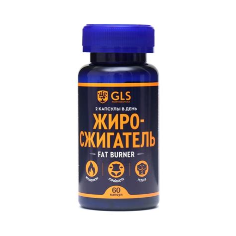 Жиросжигатель Fat Burner GLS для похудения, 60 капсул по 350 мг. GLS ...