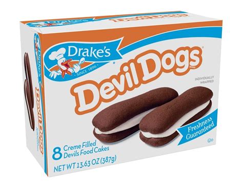 Hostess Drakes Cakes Devil Dogs 8 Cakes1363 Oz Pack Of 2 Total