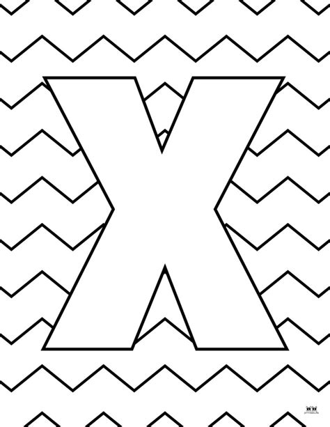 Letter X Coloring Pages Free Pages Printabulls