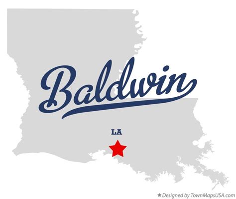 Map Of Baldwin La Louisiana