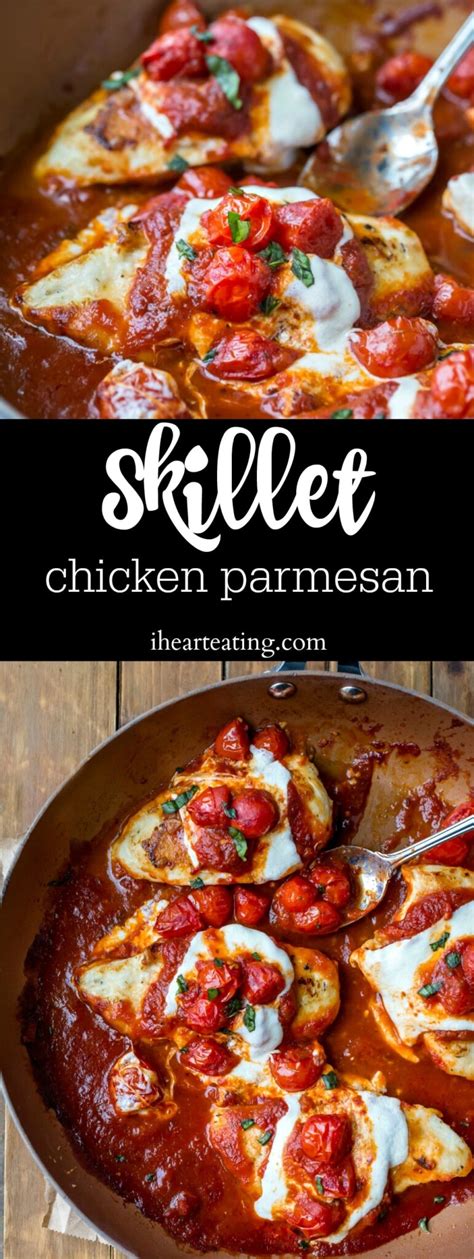 Skillet Chicken Parmesan - I Heart Eating