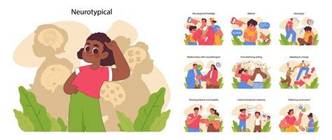 neurotypical concept flat vector illustration  vector art