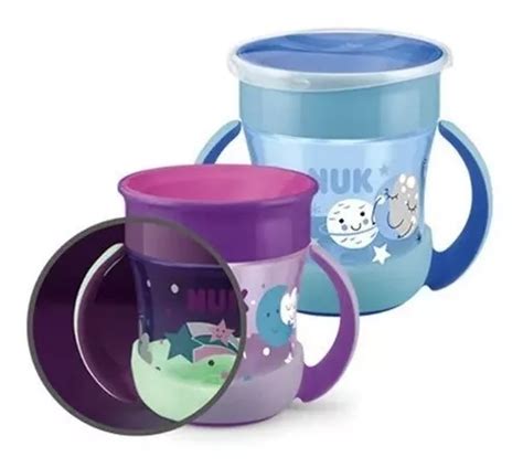 Vaso Mini Magic Nuk 360 Cup 6 160 Ml Asas Antivuelco Cor Materna Azul