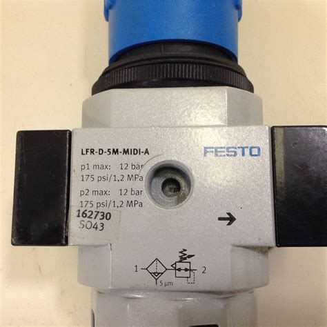 Festo Electric Filter Regulator Lfr D M Midi A Used Ebay