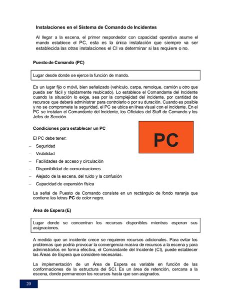 Curso Básico Sistema De Comando De Incidentes Gsdiesel1980 Página 24 Flip Pdf En Línea