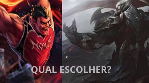 Deus Rei Darius Vs Dunkmaster Qual Skin Escolher No Wild Rift Youtube