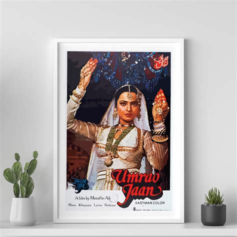 Umrao Jaan Movie Poster Desi Wall Art Bollywood Movie Poster Retro