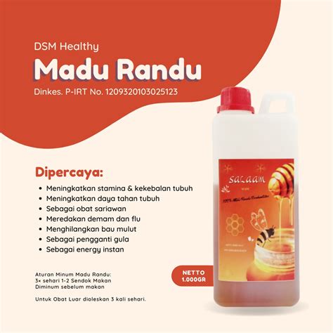 Jual Dsm Healthy Salaam Madu Randu Gr Madu Shopee Indonesia