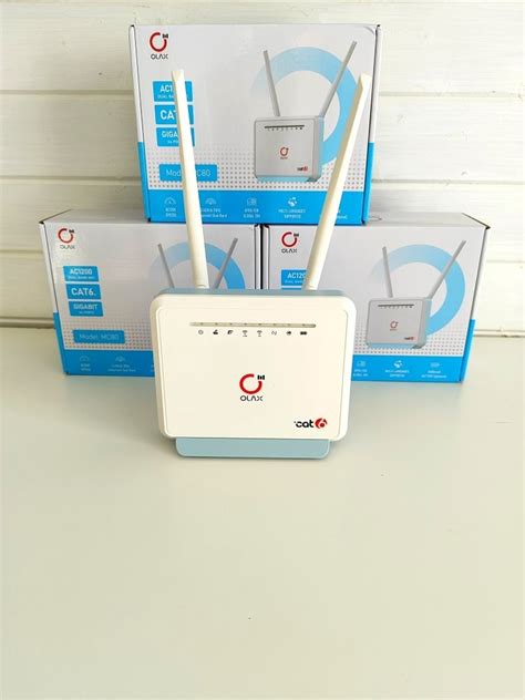 Прошитый 300мбит/с WIFI роутер модем с агрегацией OLAX MC80 Cat.6 3G 4G ...