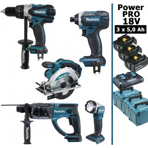 Pack Makita Power Pro V Perceuse Nm Ddf Scie Circulaire Mm