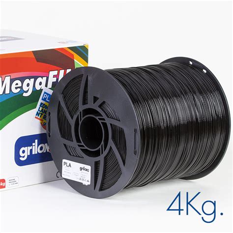 NEGRO MEGAFILL PLA 4kg Grilon Tecknicam3d Moron