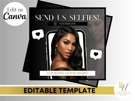 We Love Your Selfies Flyers Tag Us In Your Selfies Flyer Etsy