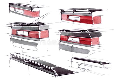 Sketch Tuning Project of a Car Sports Spoiler for Individual Design ...