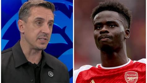 Gary Neville Names Three Arsenal Undroppables But Snubs Bukayo Saka