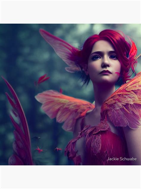 Red Fairy Passion Fairy Fire Fairy Poster For Sale By Jschwabe