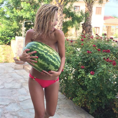 National Watermelon Day Sexiest Girls With Watermelon Photos