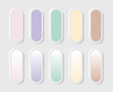 Premium Vector Set Of Trendy Pastel Colour Guide Palette Catalogue