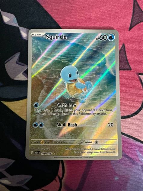 Pok Mon Tcg Squirtle Scarlet Violet Holo Illustration Rare Nm