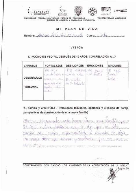 Mi Contrato Y Plan De Vida PDF