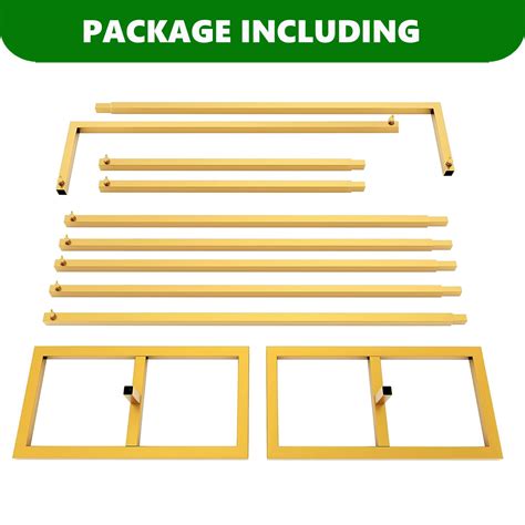 Square Backdrop Stand Golden Arch Frame 10FT X 10FT Heavy Duty With