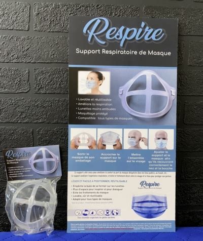 Support respiratoire pour masque SendToPrint Imprimerie Numérique