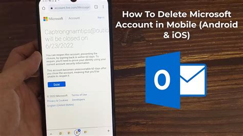 How To Delete Microsoft Account In Mobile Android Ios Close