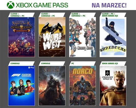 Nowe Gry W Xbox Game Pass Na Marzec Konsole I Pc Grajmerki