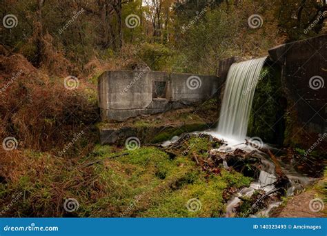 Water Fall in Autumn at State Park in Kettle Moraine State Forest Stock ...