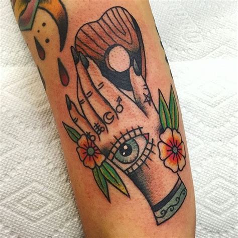 Tattoo Uploaded By Stacie Mayer • Hand And Ouija Planchette Tattoo By