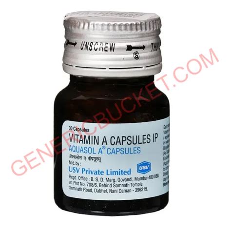 Aquasol A Capsule | Vitamin A (25000IU) | genericbucket