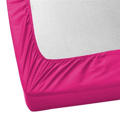 100 Poly Cotton Bed Sheets Extra Deep 25cm Full Fitted Sheet Single