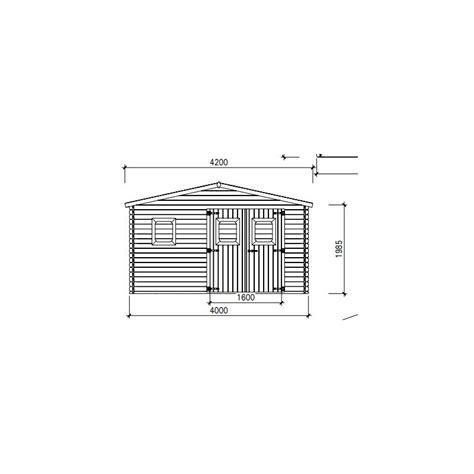 Abri De Jardin Habrita En Bois Douglas Massif M