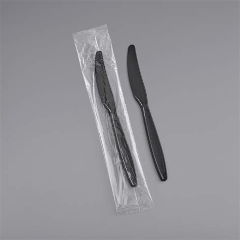 Visions Individually Wrapped Black Heavy Weight Plastic Knife Case