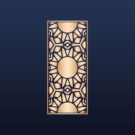 Premium Vector Decorative Laser Cut Panels Template With Abstract