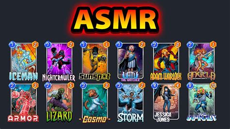 Asmr Competitive Deck Marvel Snap Gameplay Lofi Mouth Sounds Hand