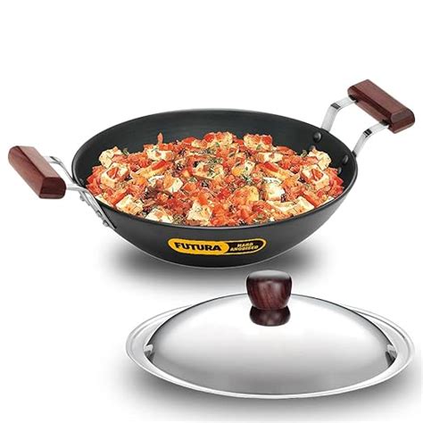 Buy Hawkins Futura Litre Deep Fry Pan Hard Anodised Kadai With