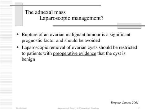 Laparoscopic Surgery In Gynaecologic Oncology An Added Value Ppt Download