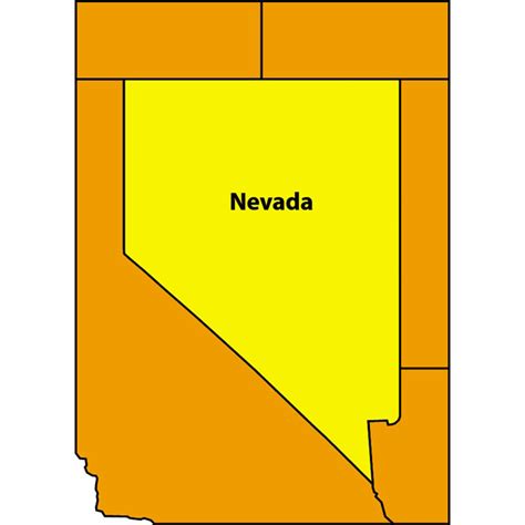 Nevada Outline Vector At Vectorified Collection Of Nevada Outline