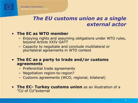 Ppt The Eu Customs Union From Regional Economic Integration