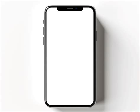 Smartphone Mockup With Blank Screen Isolated On White Background 26798373 Png